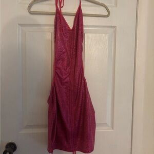 SHEIN Pink Sequin Dress